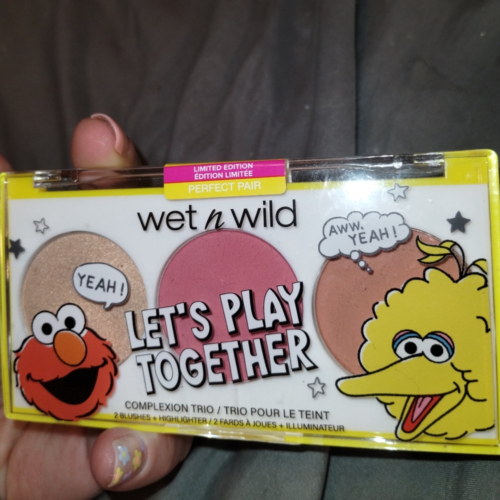 Wet n Wild x Sesame Street Complexion Trio "Let's Play Together" New